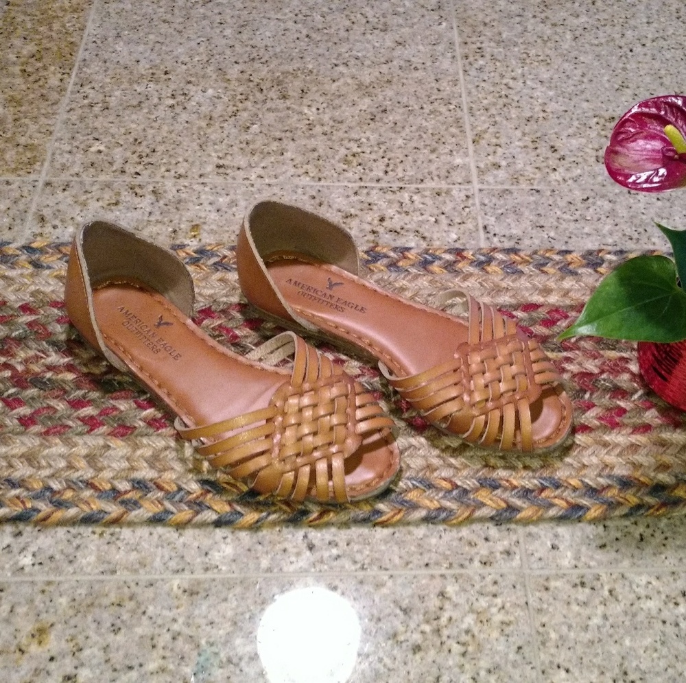 American Eagle Outfitters Leather Flat